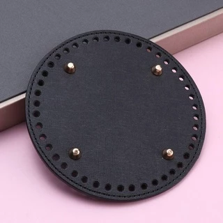 Qinyuz9 กระเป๋าก้นกระเป๋ายาวอะไหล่ DIY ด้วย 52 หลุมกระเป๋าถักโครเชต์หนัง PU