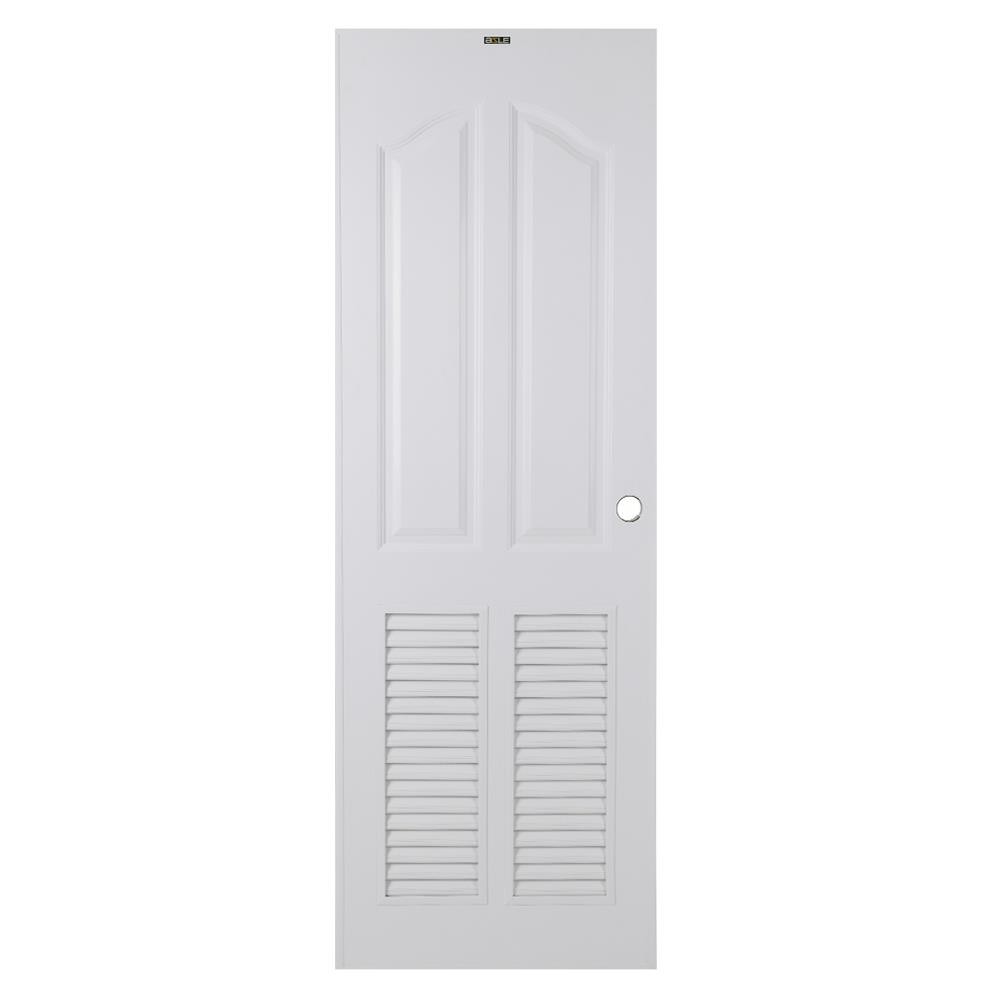 ประตูห้องน้ำ ประตูห้องน้ำ UPVC AZLE PSW6 ลูกฟัก-เกล็ด 70x200 ซม. สีขาว ประตู วงกบ ประตู หน้าต่าง DOOR AZLE PSW6 PANEL-LO