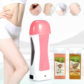 เครื่องทําความร้อนกําจัดขน Waxing Roller พร้อมตลับขี้ผึ้ง