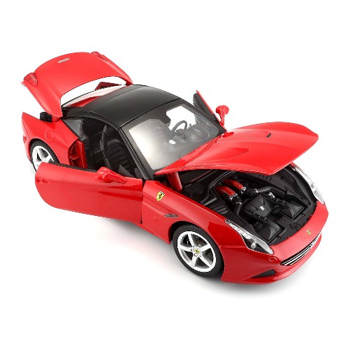 รถโมเดลสะสมงานคุณภาพ Bburago 18-16003 Ferrari California T (Closed Top) สีแดง อัตราส่วน 1:18