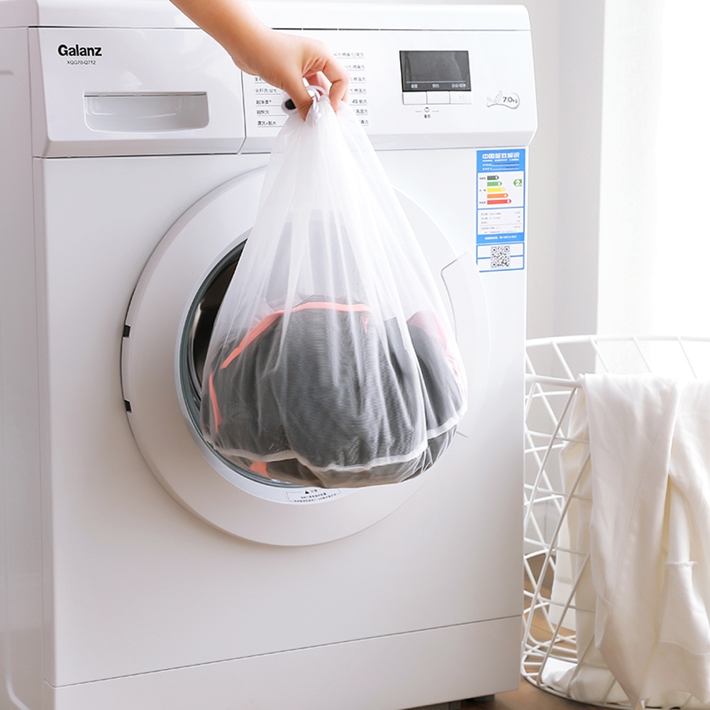Drawstring Laundry Bag Washing Machine Clothes Cleaning Washing Mesh