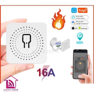 16A Mini Smart Wifi DIY Switchรองรับการควบคุม2ทาง,โมดูลบ้านอัตโนมัติอัจฉริยะ