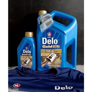 Caltex Delo Gold Ultra SAE 15W-40 ,CI-4 /6+1ลิตร น้ำมันเครื่องยนต์ดีเซลเกรดรวมคุณภาพสูง สูตรพิเศษเทคโนโลยีไอโซซินISOSYN®