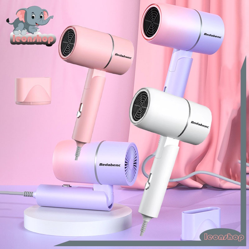 เครื่องเป่าผม ไดร์เป่าผมพกพา ไดร์เป่าผมแบบพับเก็บได้ ไดร์เป่าผมไอออนแสงสีฟ้า ไดร์เป่าผมพกพาขนาดเล็ก