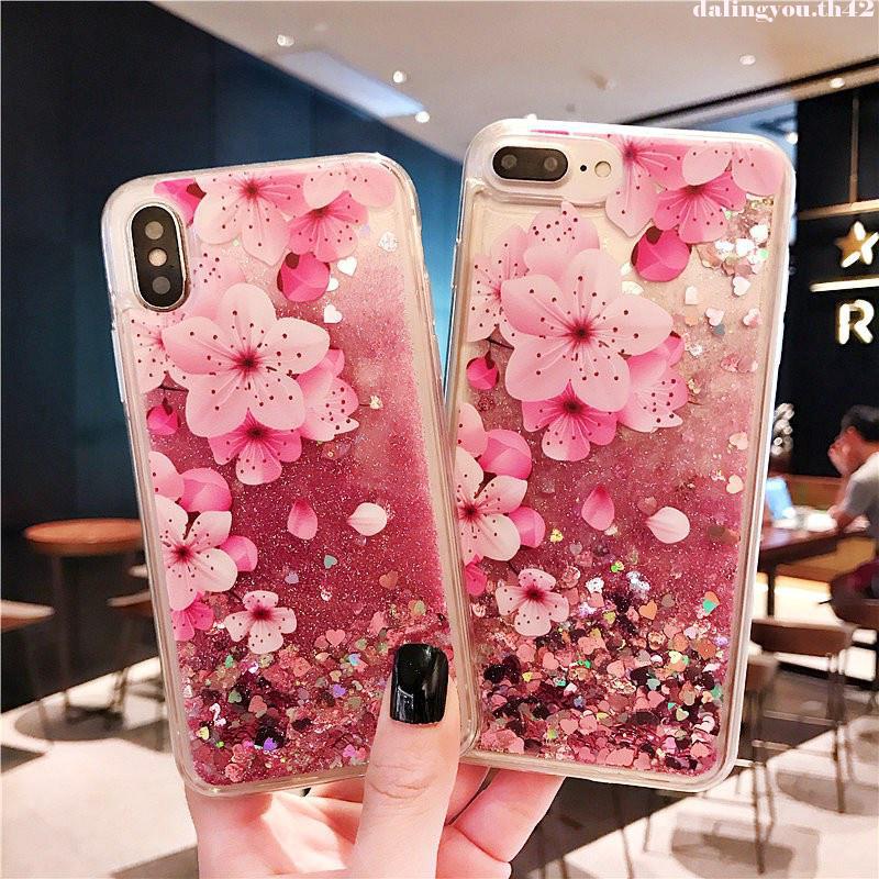 เคส Samsung Note20 Note10 Plus Note9 Note8 Note5 S20 S11 S10 S9 S8 Plus S7 S6 Edge ดอกพีชที่สวยงาม | TSX