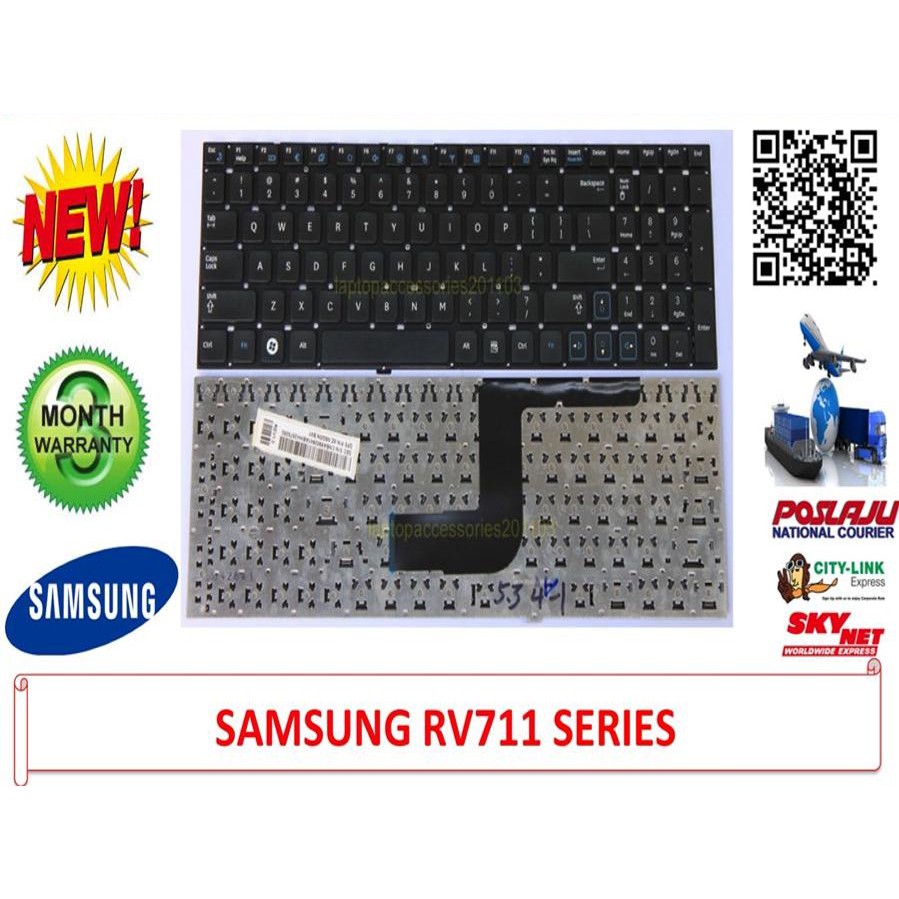 คีย์บอร์ดสําหรับ Samsung RV710 RV711 RV715 RV720 series