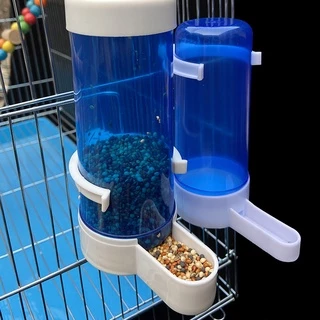 สัตว์เลี้ยงนกเครื่องดื่มอัตโนมัติ Feeder Blue Bird Feeder Bird Cage Parrot Feeding เครื่องมืออัตโนมัติ Feeder ชามและเครื่องดื่ม