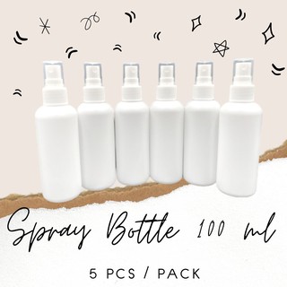 E1005 พร้อมส่ง!! ขวดสเปรย์เปล่า 100 ml. Empty bottle 100 ml * 5 Pcs. ขวดสเปรย์ ขวดพลาสติก * 5 ชิ้น