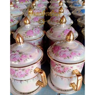 แก้ว เบญจรงค์ แก้วสะสม แก้ว ที่ระลึก งานฝีมือปั้น งานคนไทย