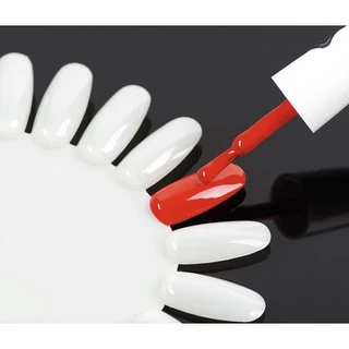 ชาร์ตสีทาเล็บ ชาร์ตสีทรงรี (1แพ็ค10ชิ้น)