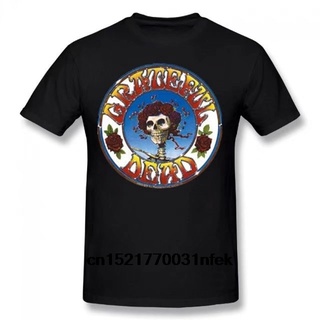 เสื้อยืดแขนสั้น พิมพ์ลายโลโก้หัวกะโหลก Grateful Dead Skull Roses แฟชั่นฤดูร้อน สําหรับผู้ชาย และผู้หญิงS-5XL