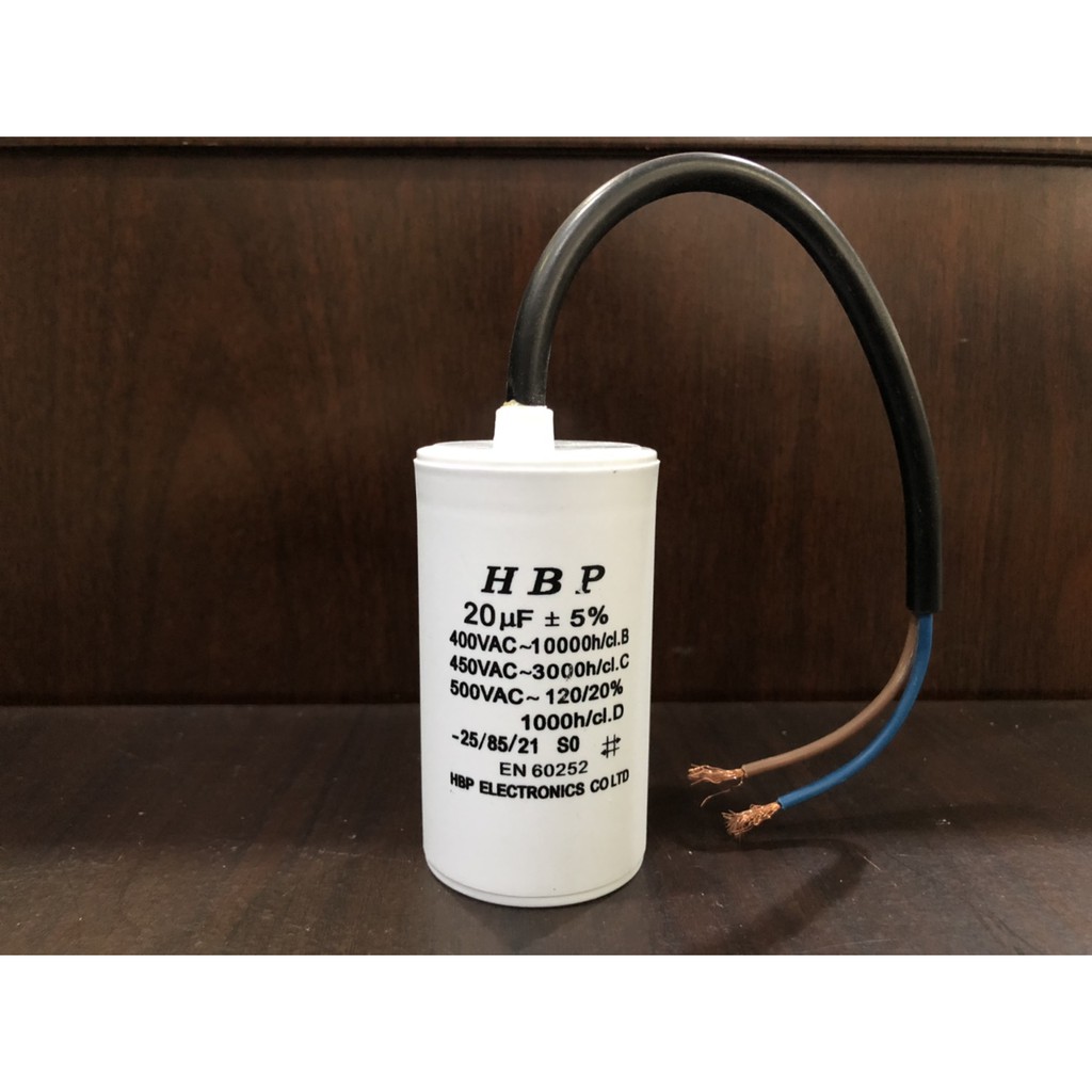 [ 1 ตัว ] คาปาซิสเตอร์ มอเตอร์ 20 - 100 uF 450 V [ Run ( Motor ) Capacitor HBPแค๊ปรัน คาปา ตัวเก็บปร