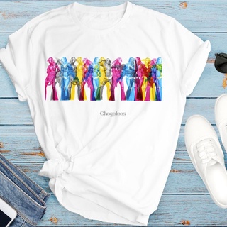 เสื้อยืดสีขาวเสื้อยืด ลาย Britney Spears RainbowS-4XL