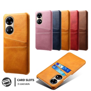 Huawei P50 Pro P40 P30 Pro P20 Lite เคสหนัง PU ย้อนยุค หรูหรา บาง ช่องใส่บัตร กระเป๋าสตางค์ เคสกันกระแทก