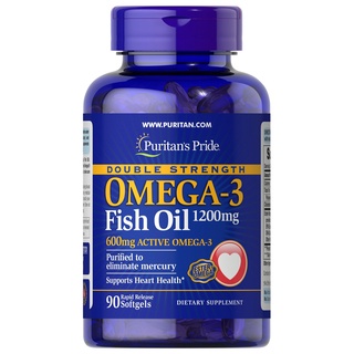Puritan Omega3 1200mg 90softgel EPA318mg. DHA.204mg. น้ำมันปลา โอเมก้า3