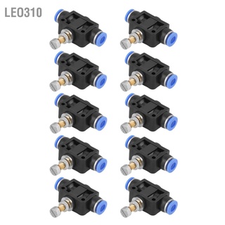 Leo310 วาล์วควบคุมการไหลของอากาศ นิวเมติก 6 มม. 10 ชิ้น ต่อชุด