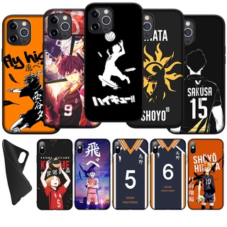 เคสซิลิโคนนิ่ม ลายอนิเมะ Haikyuu AU5 สําหรับ iPhone 12 11 Pro X XS Max Mini