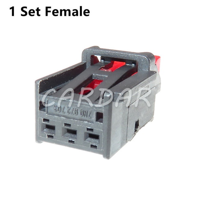 1เซ็ต3ขา7n0 972 703รถไฟท้ายเก้าอี้เชื่อมต่อ 7N0972703 ซ็อกเก็ตปลั๊กอัตโนมัติสําหรับ AUDI Volkswagen 