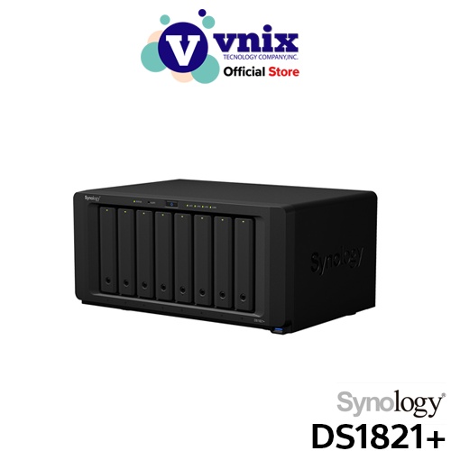 Synology NAS 8-bay DiskStation รุ่น DS1821+ (ไม่รวมฮาร์ดดิส)  By Vnix Group