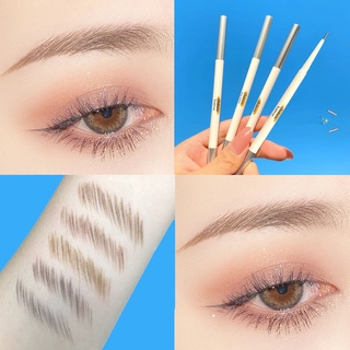 ดินสอเขียนคิ้ว สีน้ําตาลดํา พร้อมแปรง แต่งหน้า 5 สี ติดทนนาน กันน้ํา ดินสอเขียนคิ้วสองหัว ดินสอเขียนคิ้ว แบบบาง ดินสอเขียนคิ้วอัตโนมัติ