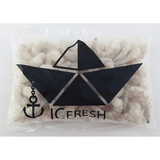 ICFresh เนื้อกุ้งขาว ผ่าหลัง แพค 500 กรัม