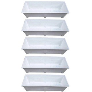 papamami Super plastic planting troughs - สีขาว 88ซม. (5อัน)