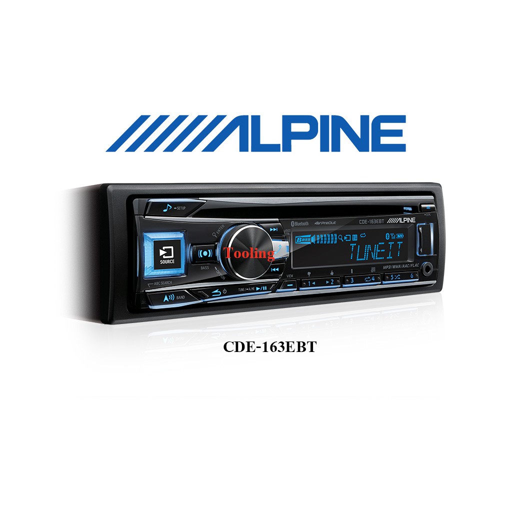 ALPINE CDE-163EBT เครื่องเล่นติดรถยนต์ 1 din