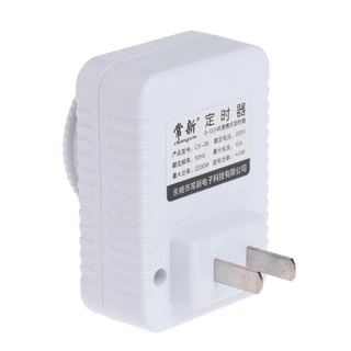ปลั๊กตั้งเวลาอุปกรณ์เครื่องใช้ไฟฟ้า AC 220V แบบตั้งเวลา 12 ชั่วโมง