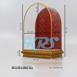 ตู้ครอบพระอะคริลิค ตู้ครอบอะคริลิคฐานไม้ ตู้อะคริลิค ตู้โชว์อะคริลิค องค์พระ5นิ้ว พระพุทธชินราช