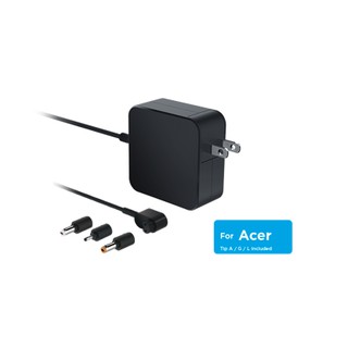 Innergie 65U อะแดปเตอร์สำหรับโน้ตบุ๊คยี่ห้อ Acer 65W．Universal Compatibility．Built-in Cable