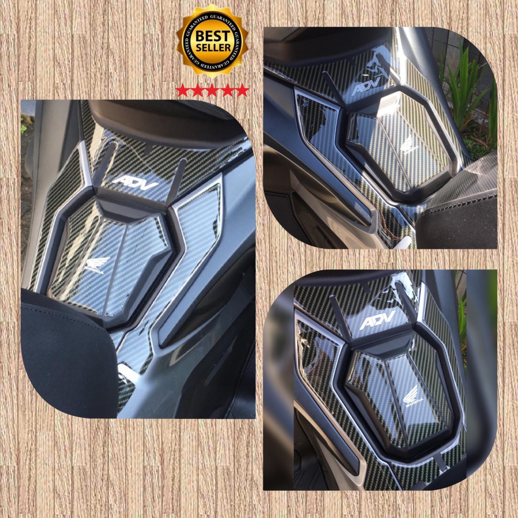 TANK PAD HONDA ADV 150 AND NEW ADV 160 CARBON TANK PAD & สติ๊กเกอร์ตัด spedo ป้องกัน