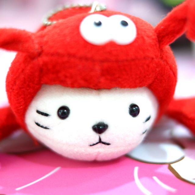 ตุ๊กตาแมวน้ำปูแดง crab seal red