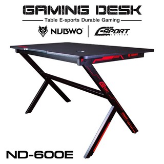 Nubwo ND-600S Desk Gaming โต๊ะคอมพิวเตอร์เกมมิ่ง สีแดง/น้ำเงิน/ขาว