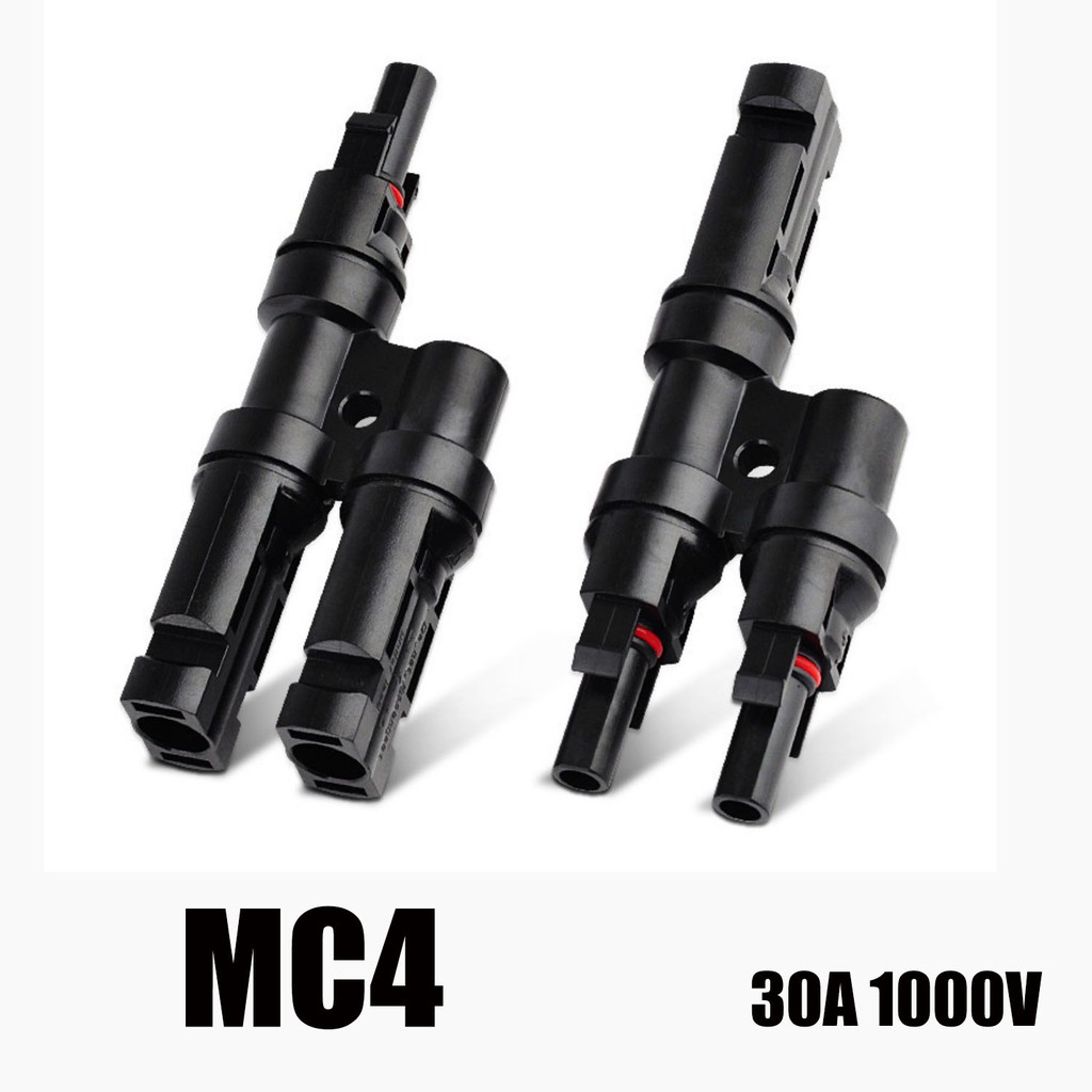 MC4 2T IP67 อะแดปเตอร์  ขั้วต่อสาขาสำหรับแผงโซล่าเซลล์