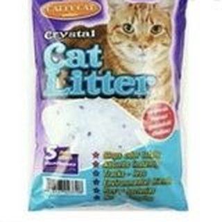 Catty Cat Crystal Cat Litter ทรายแมวคริสตัล + เม็ดบีทสีฟ้า 5 ลิตร 5L