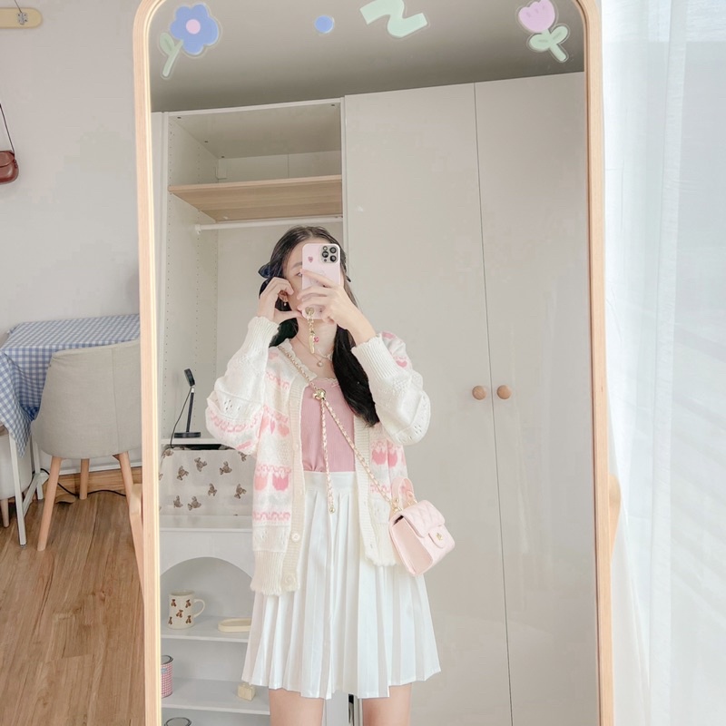 RIKA🌷เสื้อคาร์ดิแกนทิวลิป 🫶🏻🥕