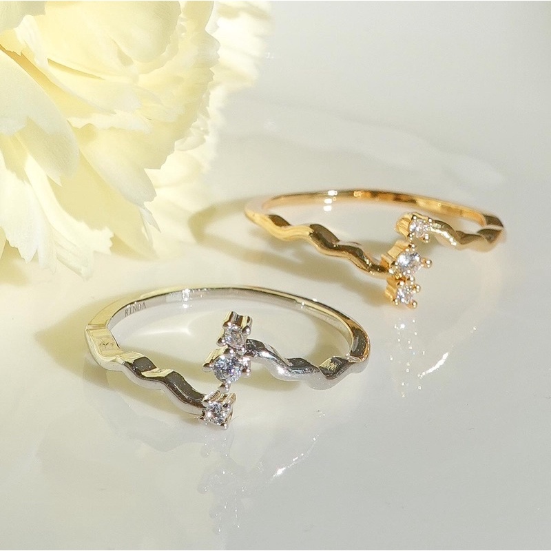 RINDA.STUDIO - Shining zigzag ring (แหวน)