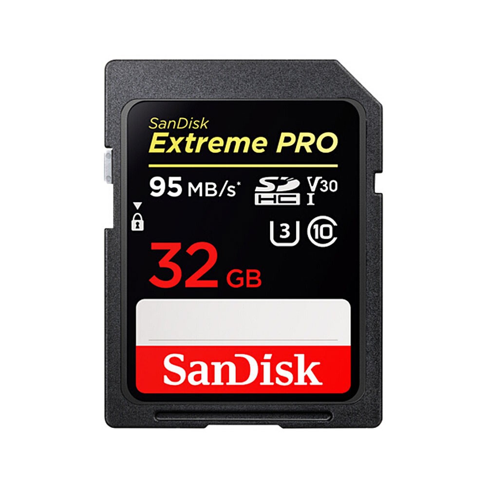 การ์ดหน่วยความจํา Sandisk 32 Gb Sd Card C 10 U 3 V 30 95 Mb / S Read 90mb / S Write 4k Uhd สําหรับกล