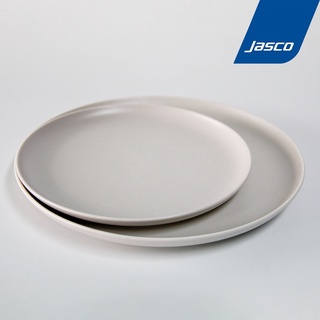 Jasco จานกลม เซรามิก สีเทาอ่อน Coupe Plate - Light Gray