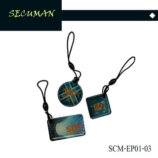 SCM EP01-03(RO-Read Only)KeyTag RFID 125KHz Proximity Card พวงกุญแจคีย์การ์ด คีย์แท็กSCM 125Khz(เขียนทับไม่ได้)