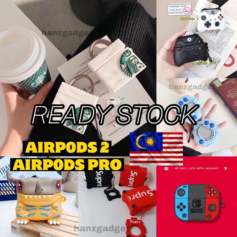 เรือจาก KL AirP0ds Case 2 AirP0ds Case Pro Shock Proof Anti Fall Protection Cover Case Absorption