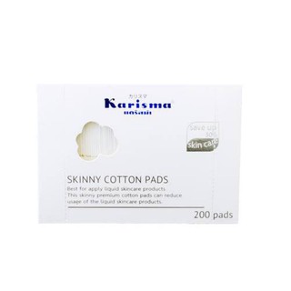 ผลิตจากฝ้ายแท้ Karisma Skinny Cotton Pads 200pads