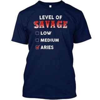 [S-5XL]เสื้อยืด ลาย Savage Aries-Low ขนาดกลาง แนวนอน