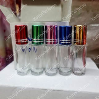 (ขวดลูกกลิ้งใส) ฝาสีคละสี 5 ml.