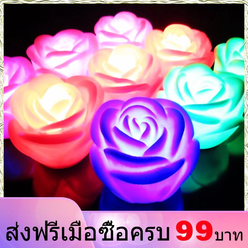 โคมไฟ LED ขนาดเล็กหลากสี 1 ชิ้น