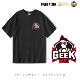 เสื้อยืดแขนสั้น พิมพ์ลาย Esport Geek Fam FF PUBG Mobile Legend ทุกขนาด สําหรับผู้ชาย