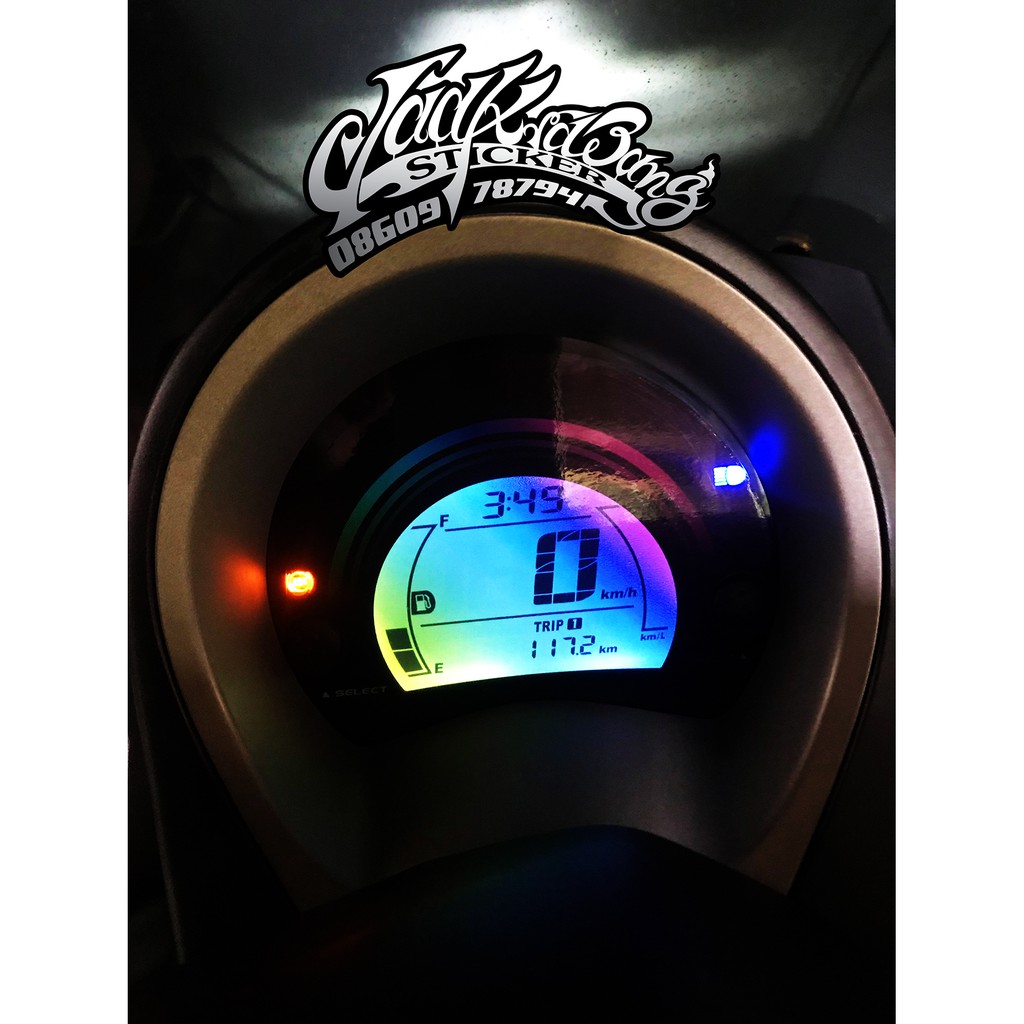 สติ๊กเกอร์พิมพ์ลาย ติดเรือนไมล์ รถ รุ่น Yamaha Nmax 155 / 3M แท้