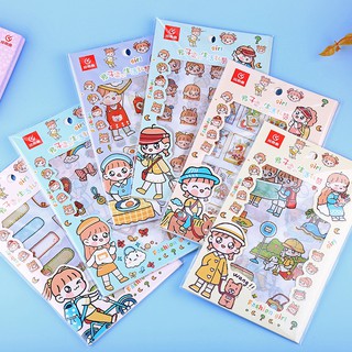 สติ๊กเกอร์ลายเด็กน้อยน่ารัก น่าใช้ มี 6 แบบให้เลือก