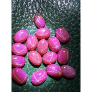 Star Ruby 12x16mm Pink Red Oval shape 16 carats สตาร์ แดง ทับทิม มีหลาย ขนาด 12x16 มม รูปไข่  กะรัต พลอยอัด (พลอยสั่งเคร