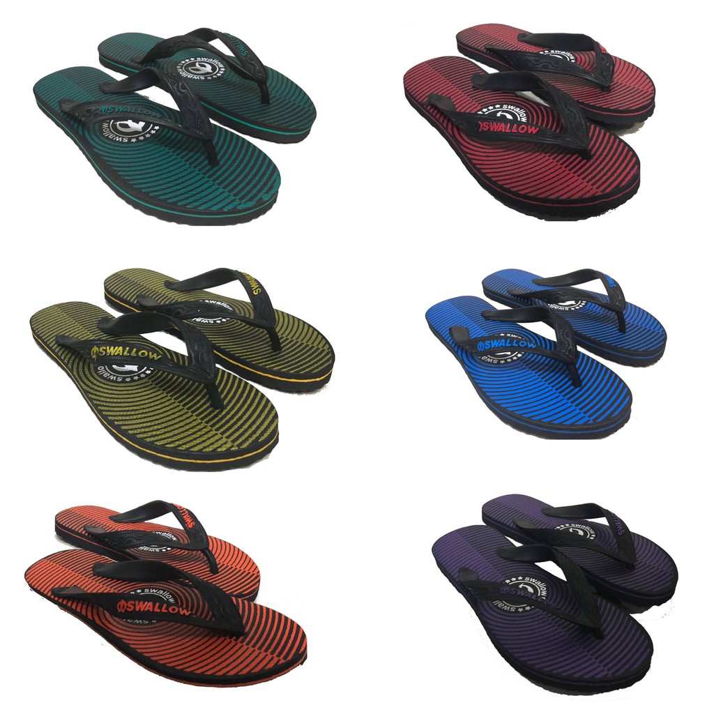 ORIGINAL 89story - WHOLESALE SANDALS CONTAINS 6 Swallow Target รองเท้าแตะผู้ชาย/Flip Flops (ต่อ 6 ชิ